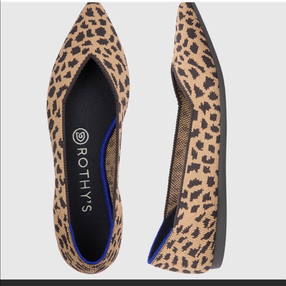 Rothy’s Leopard Point, Retired, Size 7